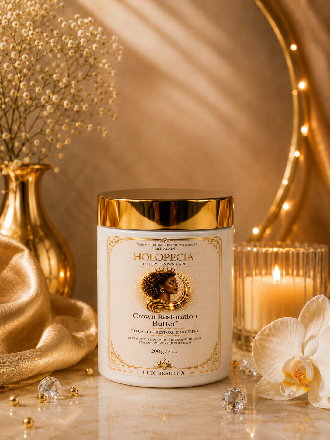 HOLOPECIA™ Crown Restoration Butter Ritual 3 • Seal • Protect • Restore